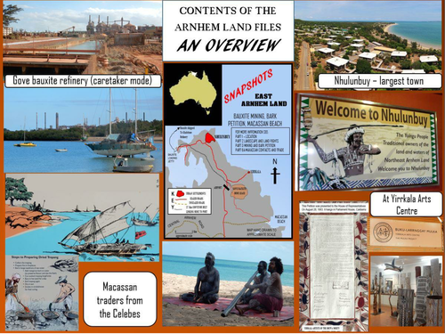 ARNHEM LAND - A PHOTOGRAPHIC OVERVIEW FOR THE SERIES- A USEFUL STARTING ACTIVITY