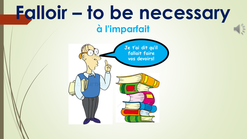 Stage 3-8: Presentation of impersonal and reflexive verbs in the imperfect tense