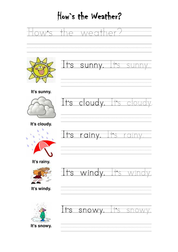 Weather Tracing and Handwriting