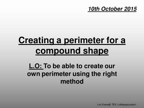 Perimeter of compound shapes