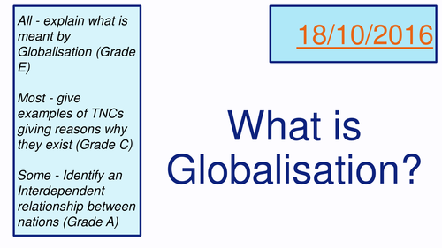 Introduction to Globalisation