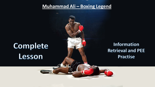 Muhammad Ali PEE and Exam information Retrieval Lesson + Starter Pack
