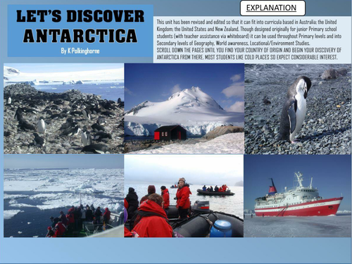 LET'S DISCOVER ANTARCTICA - JUNIOR PRIMARY-PRIMARY-LOWER SECONDARY