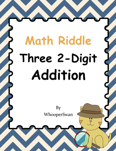 Math Riddle: Three 2-Digit Addition