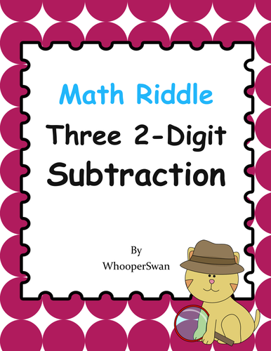 Math Riddle: Three 2-Digit Subtraction