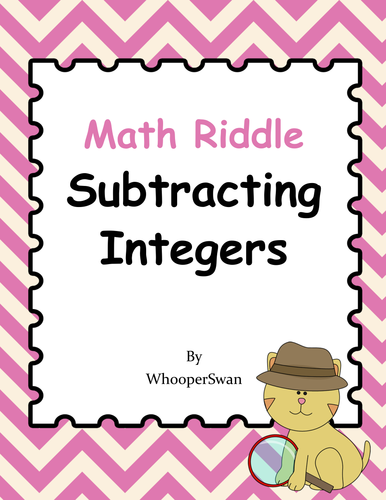 Math Riddle: Subtracting Integers
