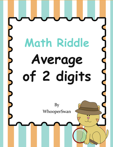 Math Riddle: Average of 2 digits (Mean)
