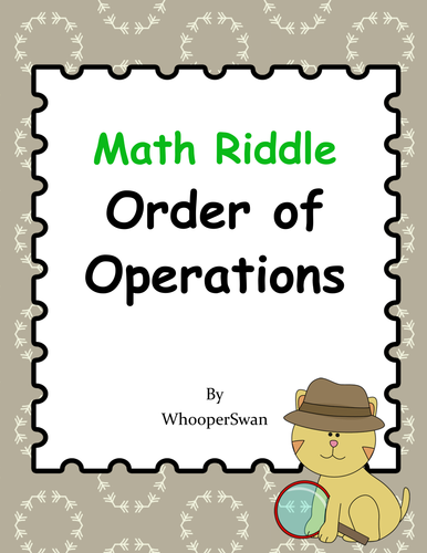 Math Riddle: Order of Operations