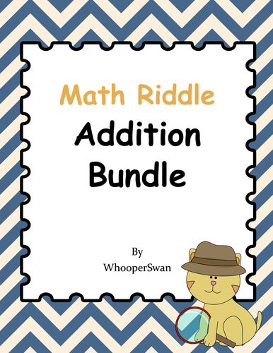 Math Riddle Addition Bundle