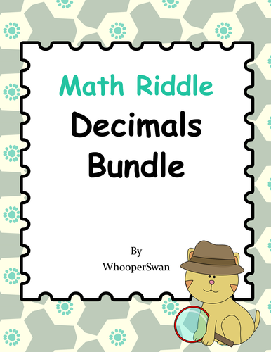 Math Riddle: Decimals Bundle
