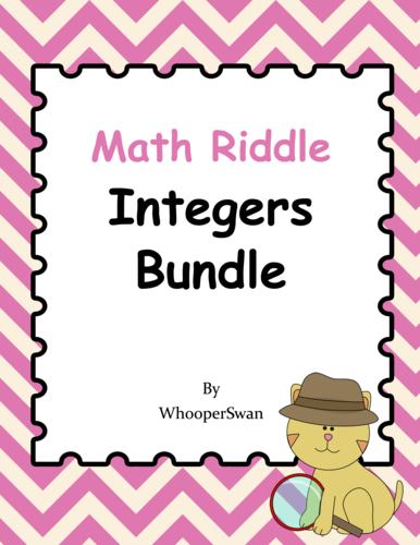 math-riddle-integers-bundle-teaching-resources