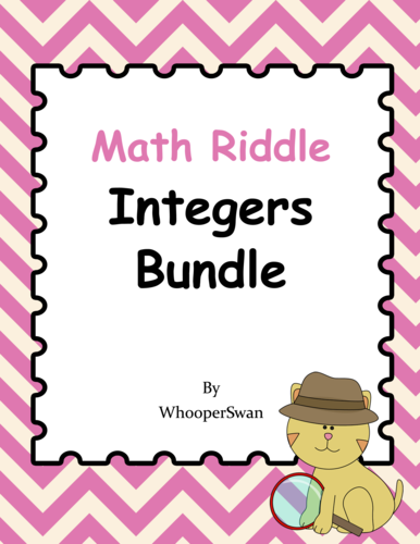 Math Riddle: Integers Bundle