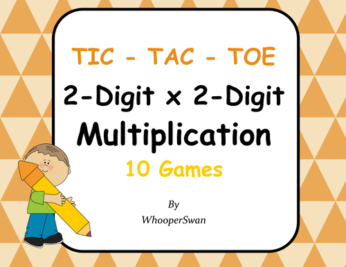 2-Digit by 2-Digit Multiplication Tic-Tac-Toe