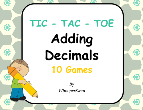 Adding Decimals Tic-Tac-Toe