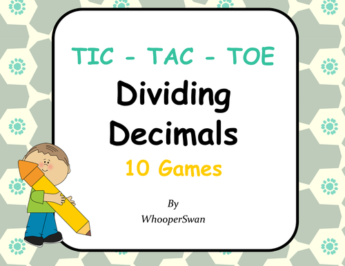 Dividing Decimals Tic-Tac-Toe