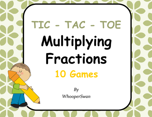 Multiplying Fractions Tic-Tac-Toe