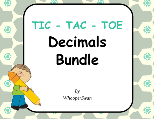 Decimals Tic-Tac-Toe Bundle