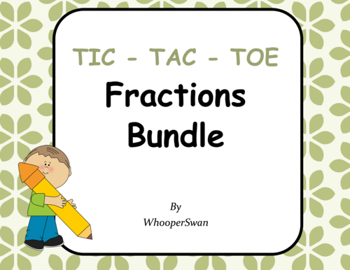 Fractions Tic-Tac-Toe Bundle