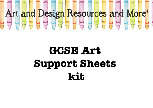 GCSE Art Support Sheets kit