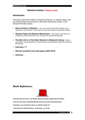 Reaction kinetics (A2)