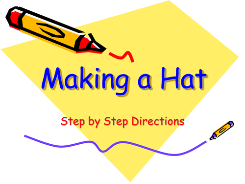 Step by step - fleece hat PPT or display materials