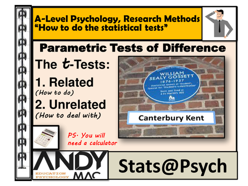 The t-tests (related and unrelated), how to do and how to handle, all examination boards and IB