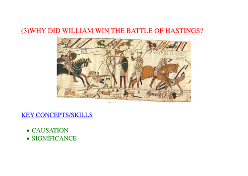 Assessment Essay: Why Did William Win at Hastings?