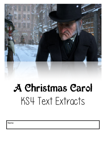 A Christmas Carol Text Extracts and Questions  Teaching Resources