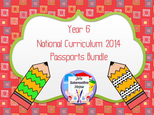 Year 6 National Curriculum Passports Bundle