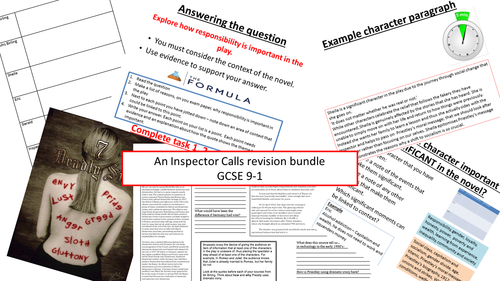 An Inspector Calls GCSE 9-1 Exam revision