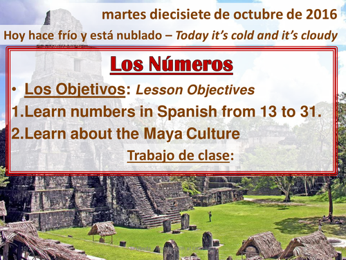 LOS NUMEROS Y LOS MAYAS