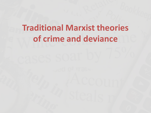 Crime and deviance essay
