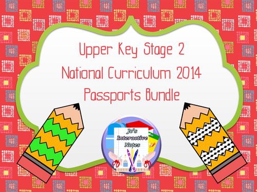 Upper Key Stage 2 (Years 5 & 6) National Curriculum Passports Bundle