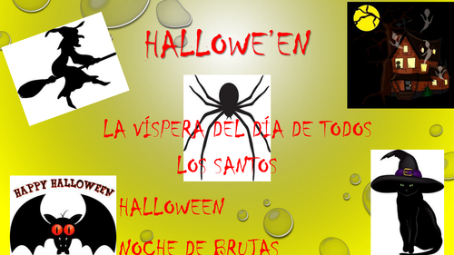 HALLOWE'EN   POWERPOINT (SPANISH)