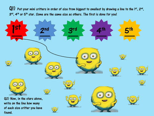 Mini Critters maths