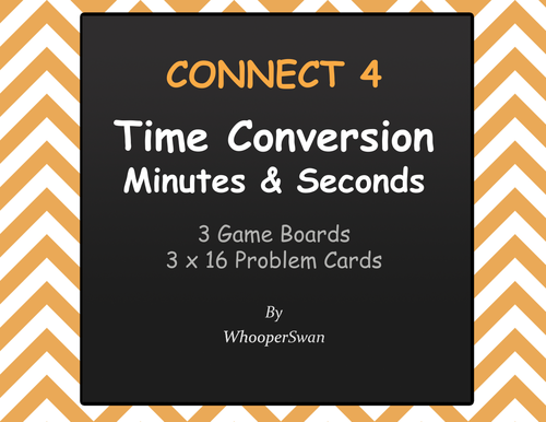Time Conversion: Minutes & Seconds - Connect 4 Game
