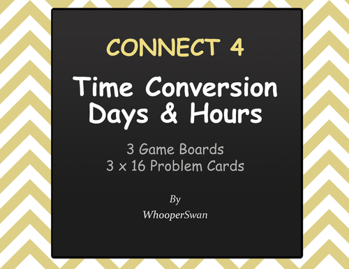 Time Conversion: Days & Hours - Connect 4 Game