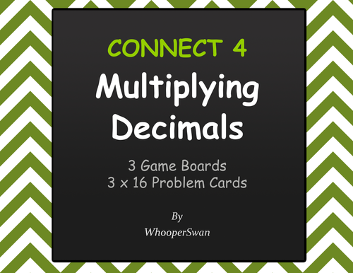 Multiplying Decimals - Connect 4 Game