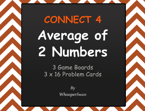 Average of 2 Numbers - Connect 4 Game