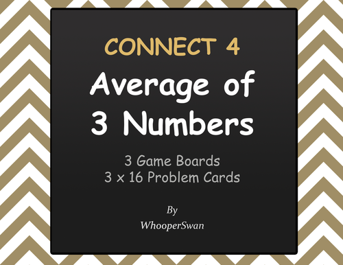 Average of 3 Numbers - Connect 4 Game