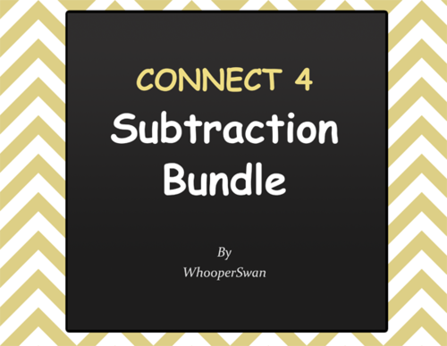 Connect 4 Game - Subtraction Bundle