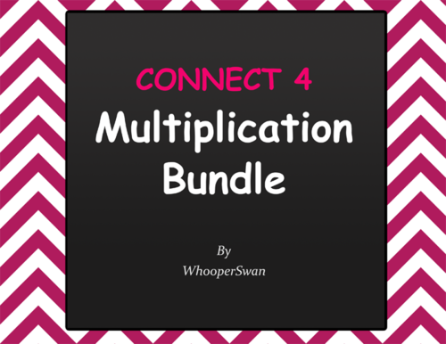 Connect 4 Game - Multiplication Bundle