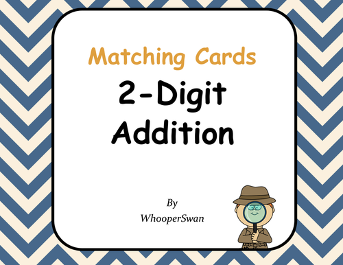 2-Digit Addition Matching Cards