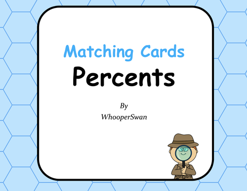 Percents - Matching Cards