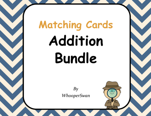 Addition Matching Cards Bundle