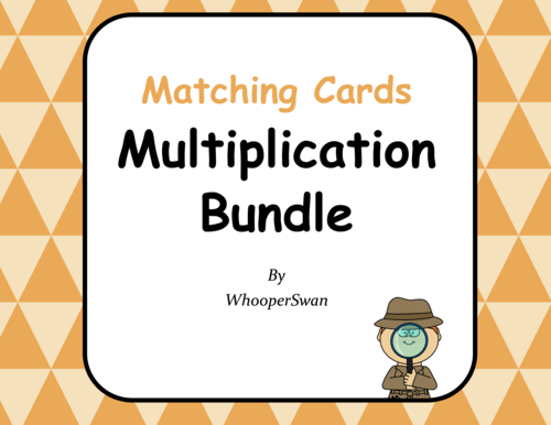 Multiplication Matching Cards Bundle
