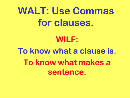 Clauses And Sentences Teaching Resources