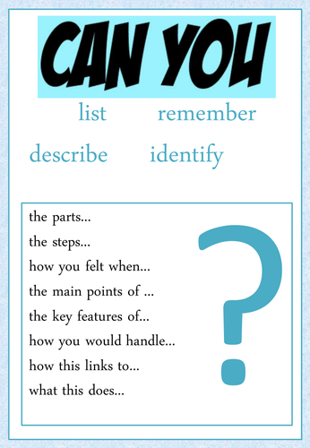 Peer Questioning Cards/Posters KS3/GCSE/A-Level
