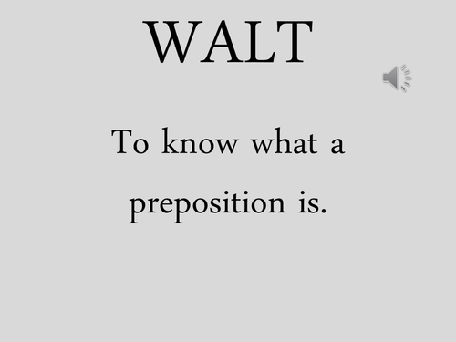 Prepositions Powerpoint