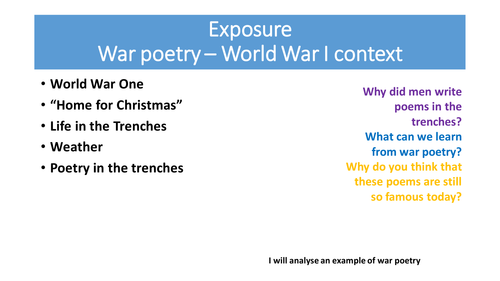 Exposure - Wilfred Owen